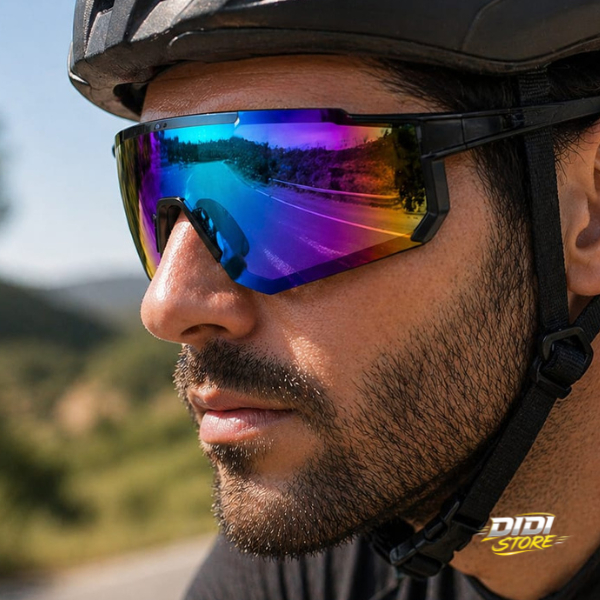 Óculos Esportivo Polarizado UV400 Ciclismo Bike MTB Corrida Lente Espelhada Leve Unissex