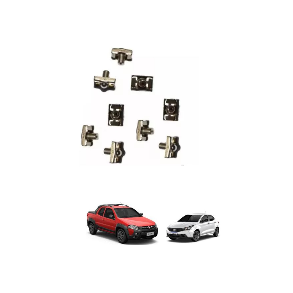 Cachorrete Macaquinho Fire Kit 9 Peças Originais 46345797 Argo Cronos Strada Uno