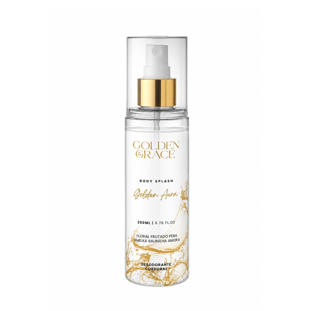 Body Splash Golden Aura – Golden & Grace - Body Splash Feminino - 200ML