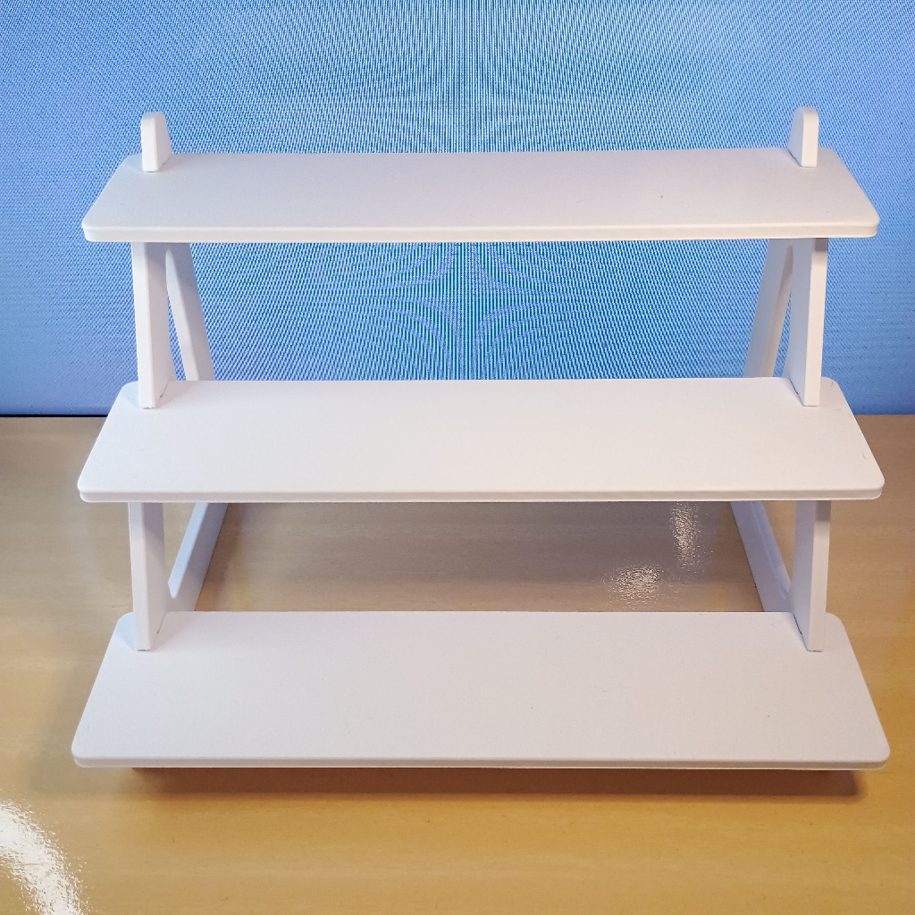 Expositor Escada para Action Figures 15x24cm Display Organizador para Bonecos Colecionáveis