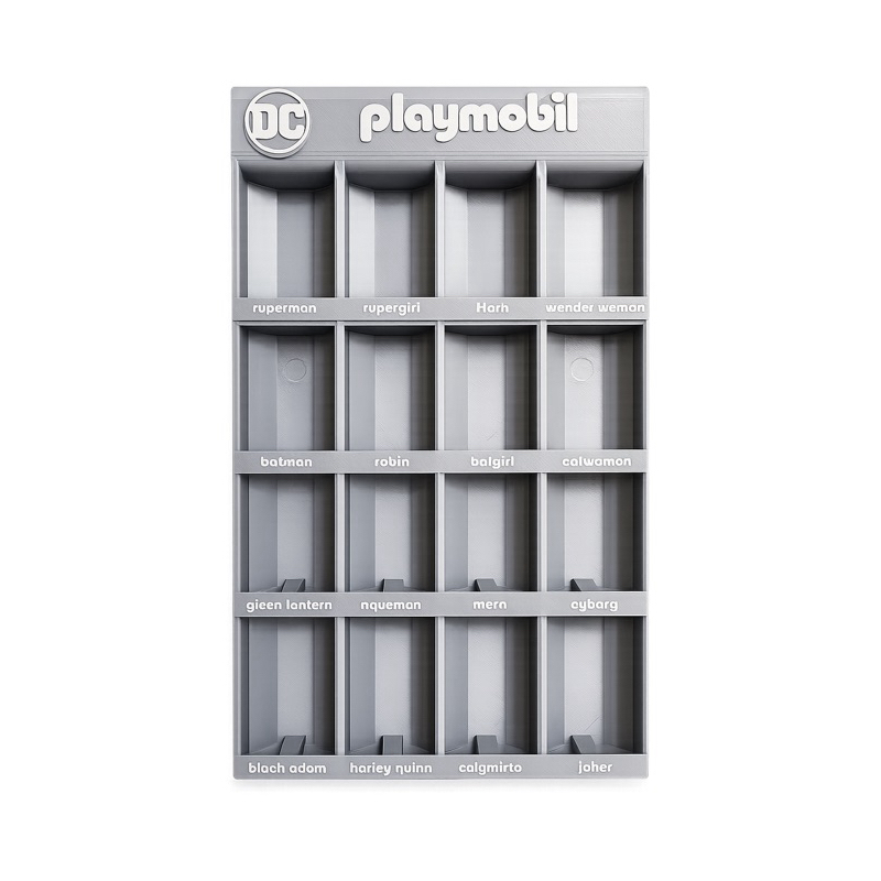 Porta Playmobil Personalizado 3D | Organizador Bonecos Parede | Quadro Expositor Infantil