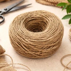 Fio de Juta Natural 1,5mm | Artesanato, DIY, Decoração e Embalagens