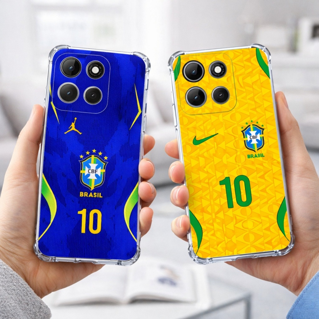 CAPA DE CELULAR HEX COMPATÍVEL COM MOTOROLA EDGE 60 / 50 / 40 /30 CASE DO BRASIL, SELEÇAO BRASILEIRA