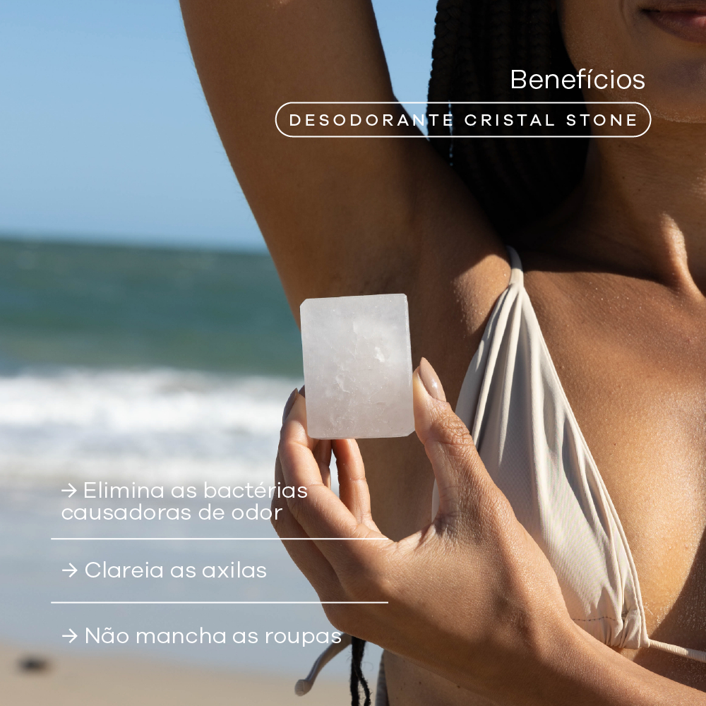 Desodorante Cristal Stick Stone Refil Vegano 90g Alva · foto 2