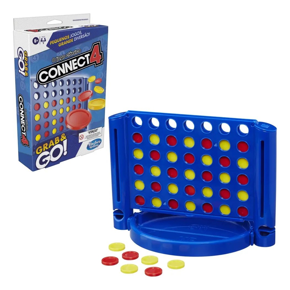 Jogo Connect 4 Grab And Go - Hasbro F8253 Pequeno