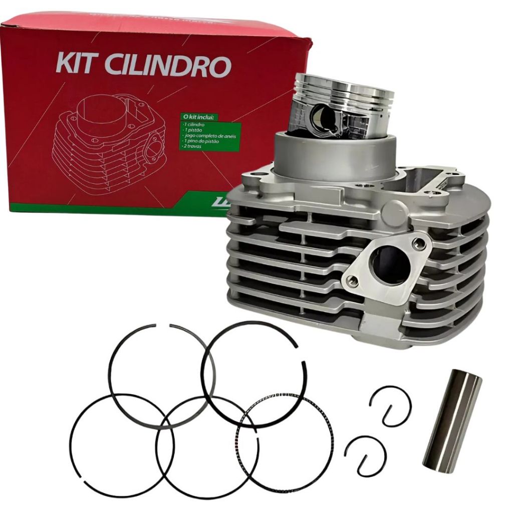 Kit Cilindro Motor Pistão Aneis Factor 150 Fazer 150 Wgk