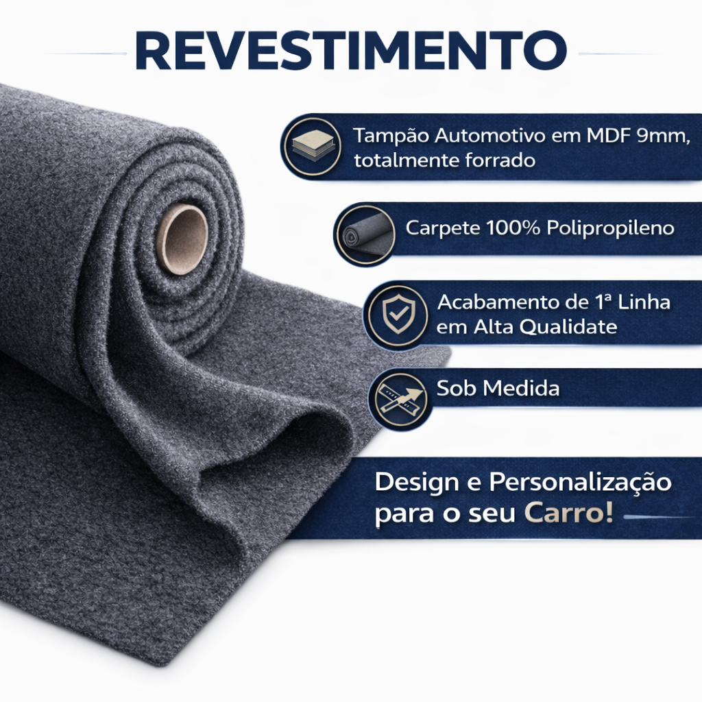 Tampa Porta Malas Bagagito Tampão Traseiro Para Falantes Vw Fox Crossfox 2002 Até 2023 — imagem 2 de 2