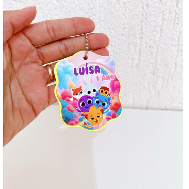 Tag Apliques Personalizados 3D para Lembrancinha | Bolofofos | Etiqueta Festa Infantil | Qualquer Tema