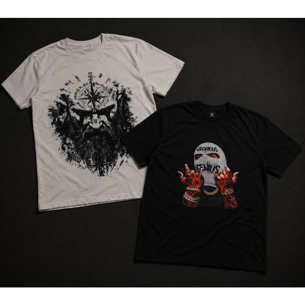 Camiseta Streetwear Unissex Malha Peruana Malha 40.1 Estampada Premium Algodão