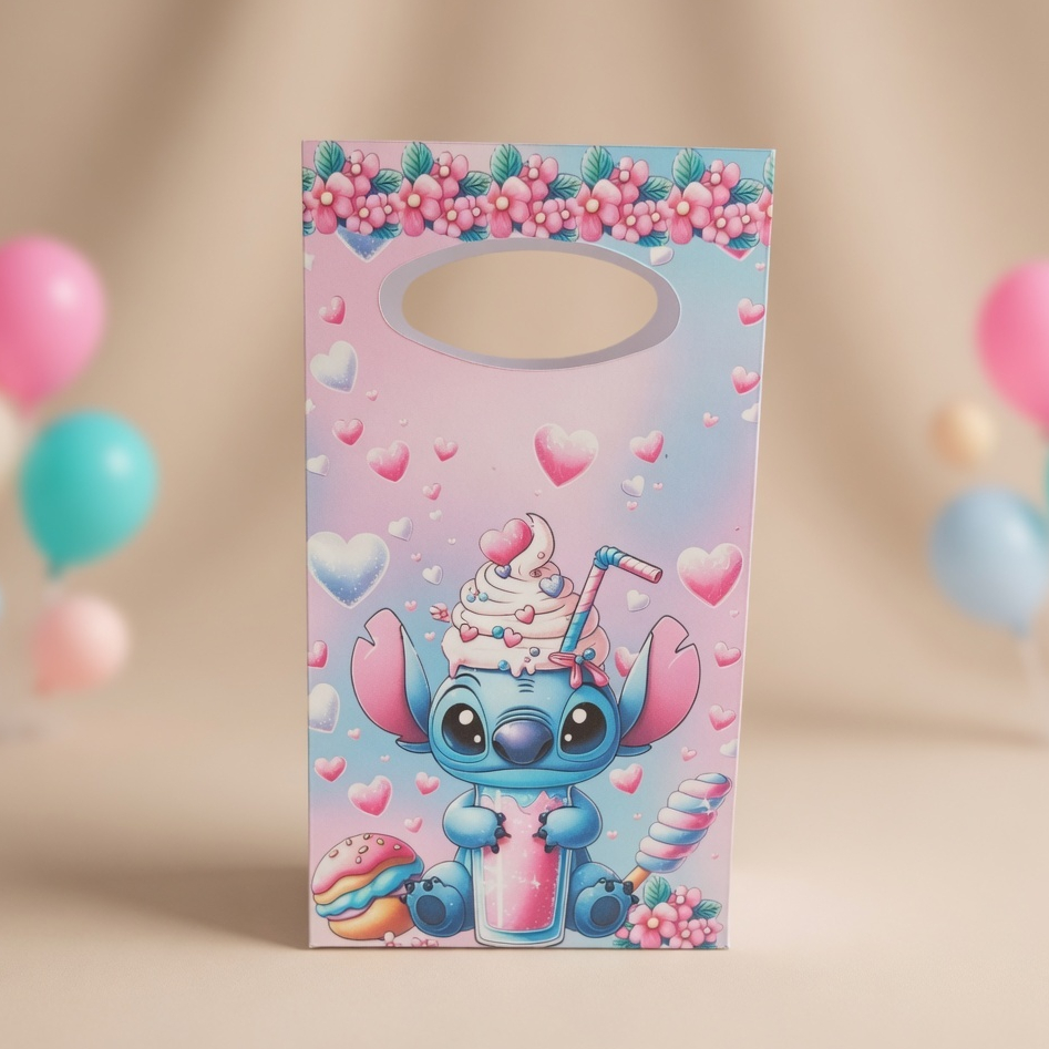 Sacolinha P Stitch Doces/Para Festa Infantil/Lembrancinha para Aniversário/Decoração