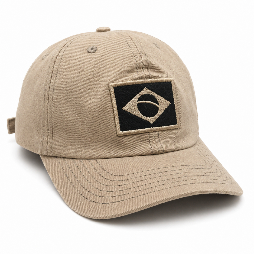 Boné Brasil Tático Camuflado Aba Curva Ajustável Bordado Militar Boné Exército Masculino Patriota