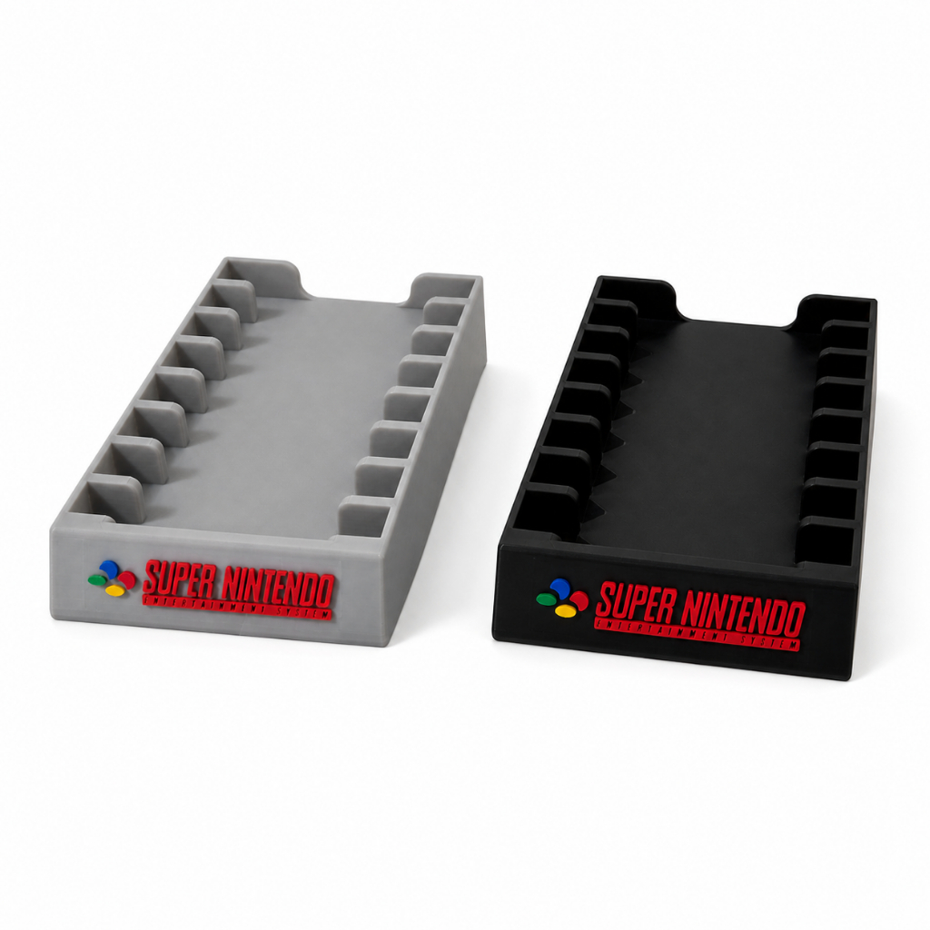 Suporte para Cartuchos de vídeo game Super Nintendo com 6, 8 ou 10 slots