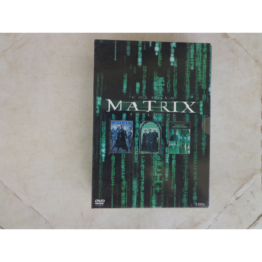 Box Matrix dvds Originais Revolutions Reloaded duplos 3 filmes