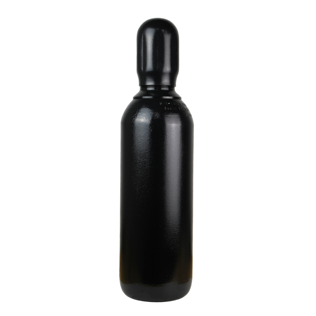Cilindro de Oxigênio Preto 1m³ e 7 Litros Para Maçarico de Corte e Solda