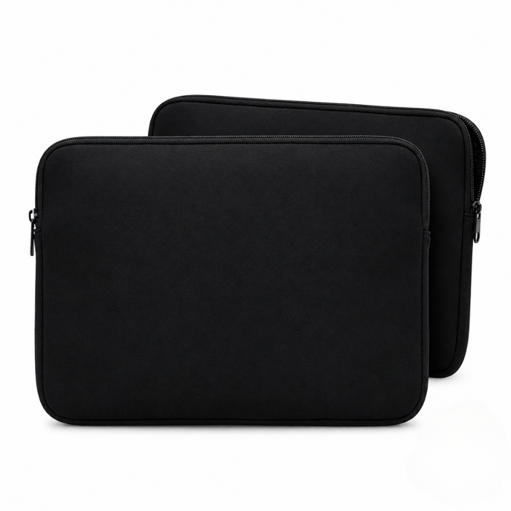 Kit Capa Case Luva Para Notebook De Ate 17.1 Polegadas C/ 2 Unidades Cor Preta Seguranca e Qualidade