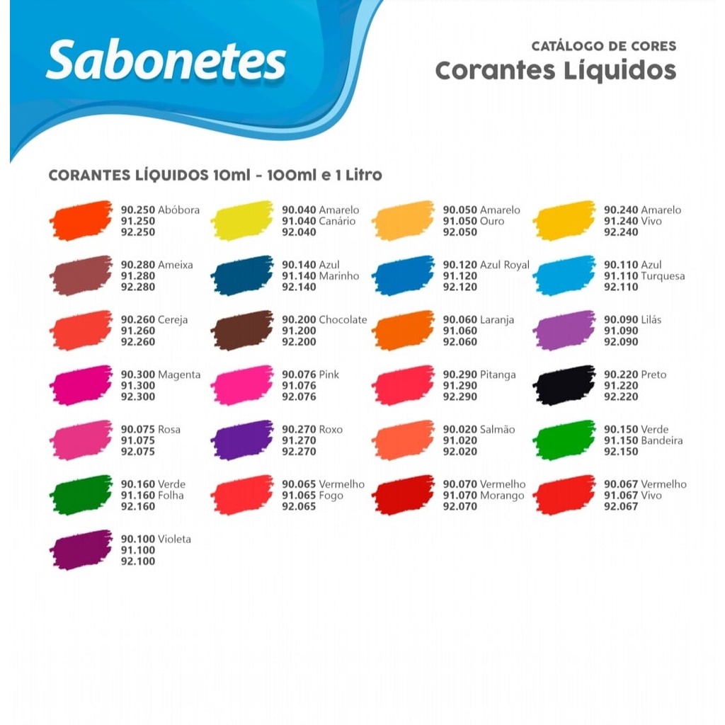 Corante para Sabonete Glicerina Saramanil Artesanato e Lembrancinhas 100 ml