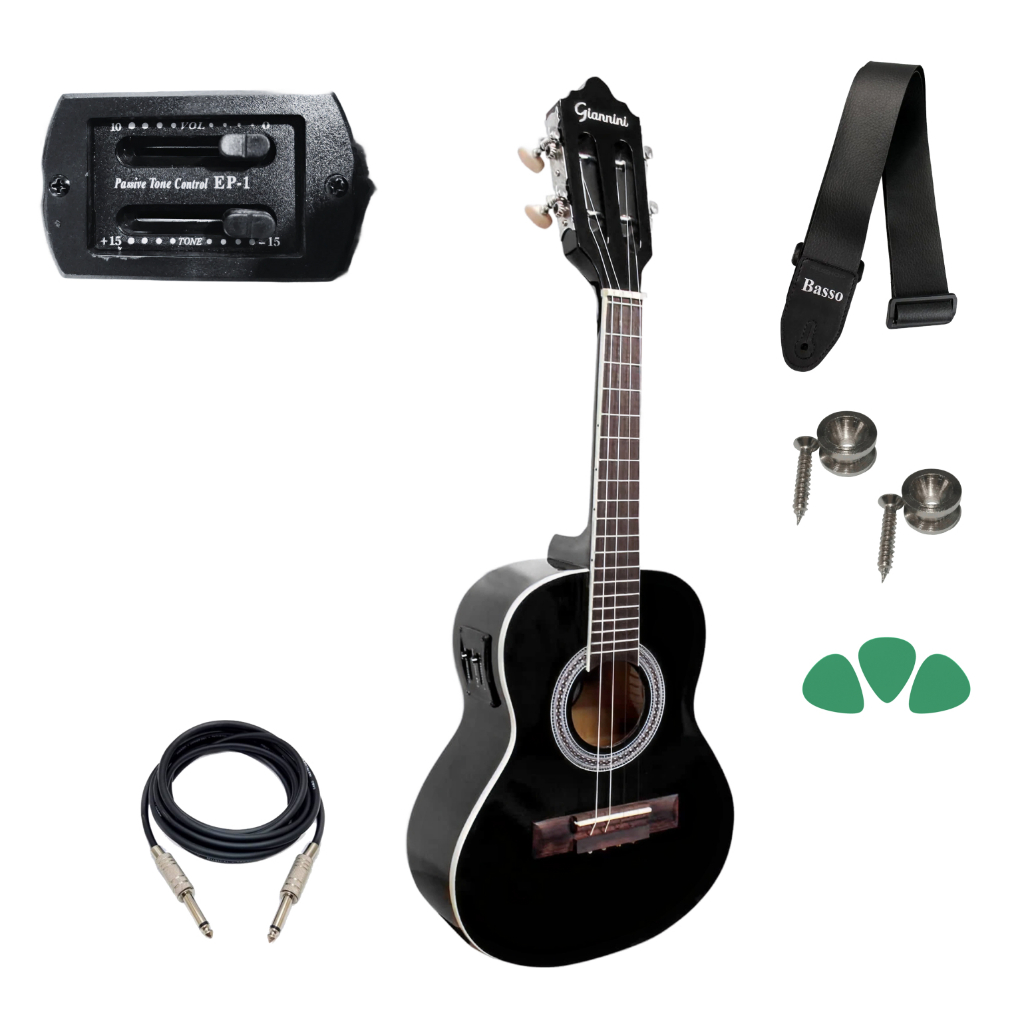 Cavaquinho Giannini Elétrico Start Cs-14 Ep Black