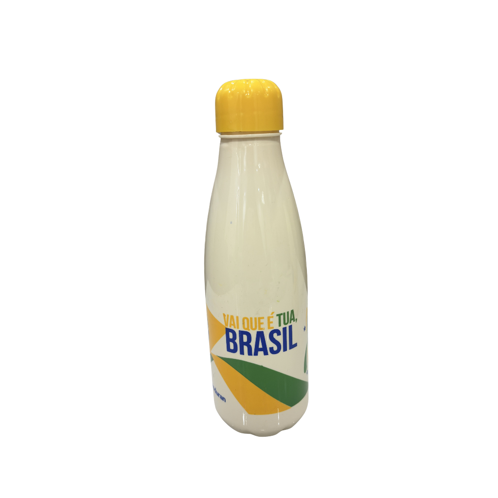 Garrafa Squeeze 600ml Academia Fitness BPA Free Tampa Flip Não Vaza Água