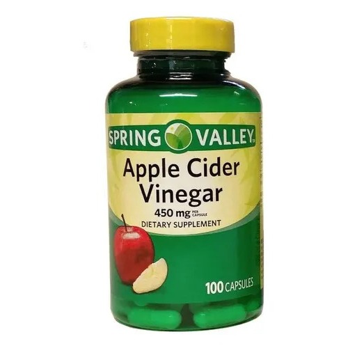 Vinagre de maçã 450 mg (100 cápsulas) Spring Valley
