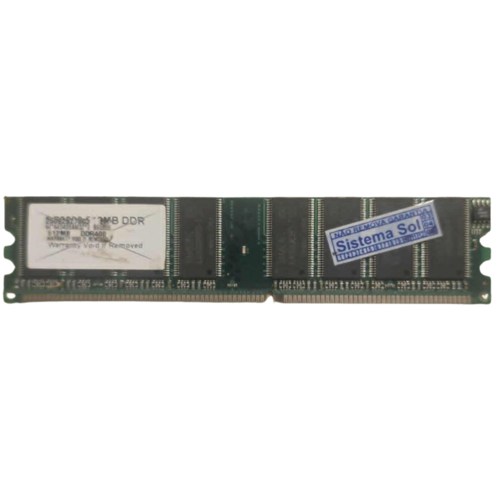 Pente de memória RAM p/ desktop DDR1 de 512 MB & PC3200 (400 MHz) Samsung (p/ computador antigo)