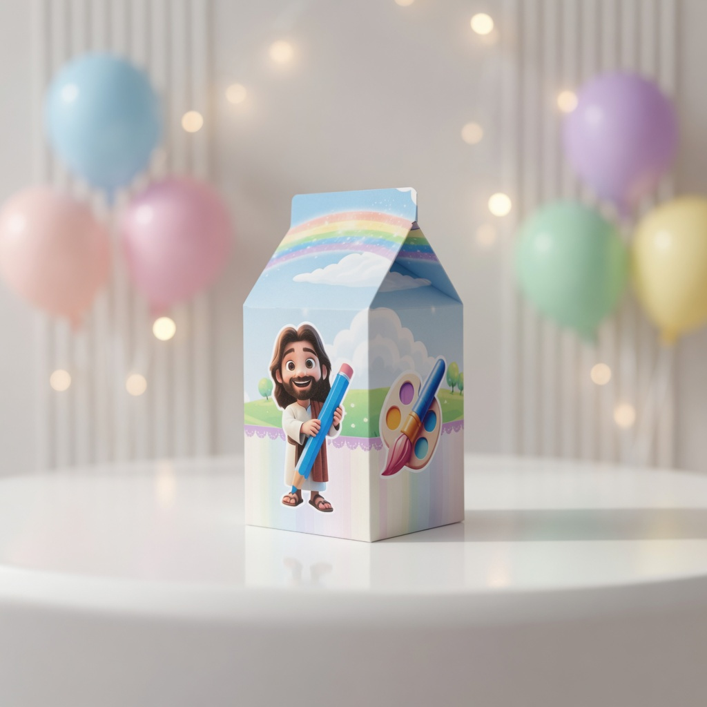10 Caixinhas MILK O MAIOR PINTOR DO MUNDO RS   | PEGUE E MONTE   | Personalizada Com Nome | Lembrancinhas Personalizados