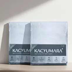 Kit 2 Capas Protetoras De Travesseiro Kacyumara Impermeável 100% Algodão Com Zíper Antialérgico