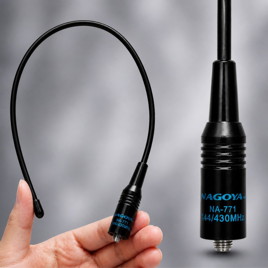 Antena Movel Dual Band Nagoya Na771 Sma Comunicador Original Baofang