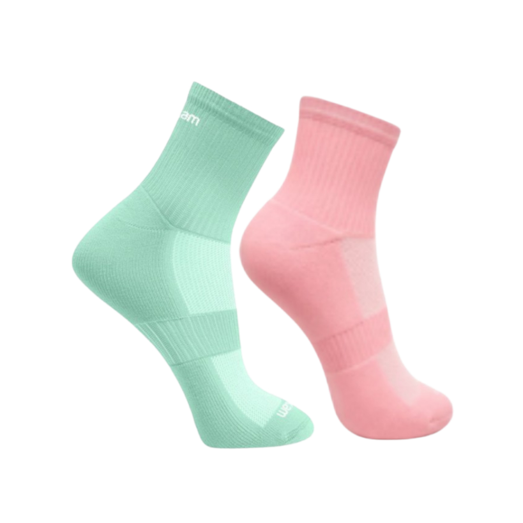 Kit 2 Meia Feminina Corrida Caminhada Cano Curto Poliamida Rikam