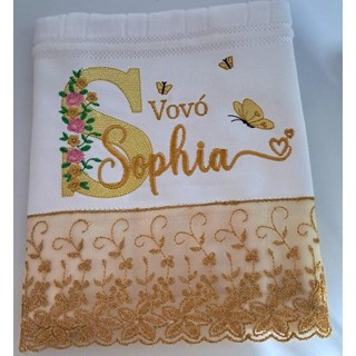 Toalha bordada, Toalha bordada personalizada,Toalha bordada sobreposto,Envio Imediato,Toalha de Mãos lavabo