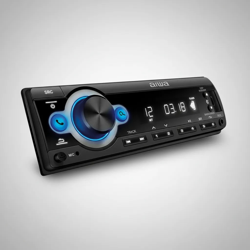 Som Automotivo Radio AIWA Car Áudio Bluetooth 5.3 USB AWS-CA-D-01 4x25W 100W