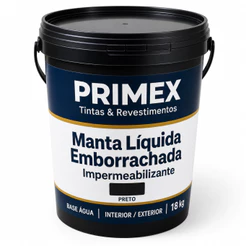 Manta Líquida Emborrachada Impermeabilizante 18kg Cor Preta Uso Geral