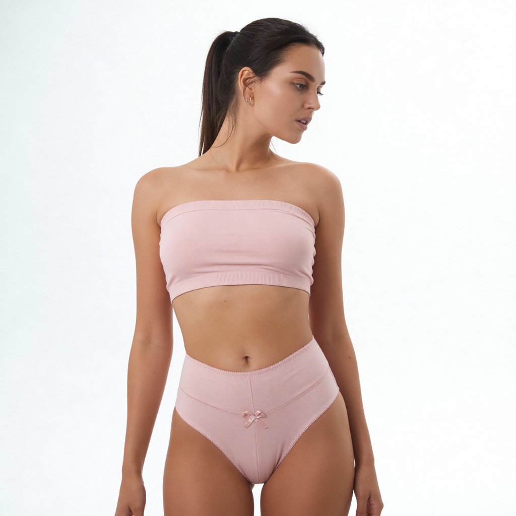 Kit 3 Calçola Cotton Cintura Alta Algodão Senhoras Gestante Pos Parto Confortavel — imagem 2 de 2