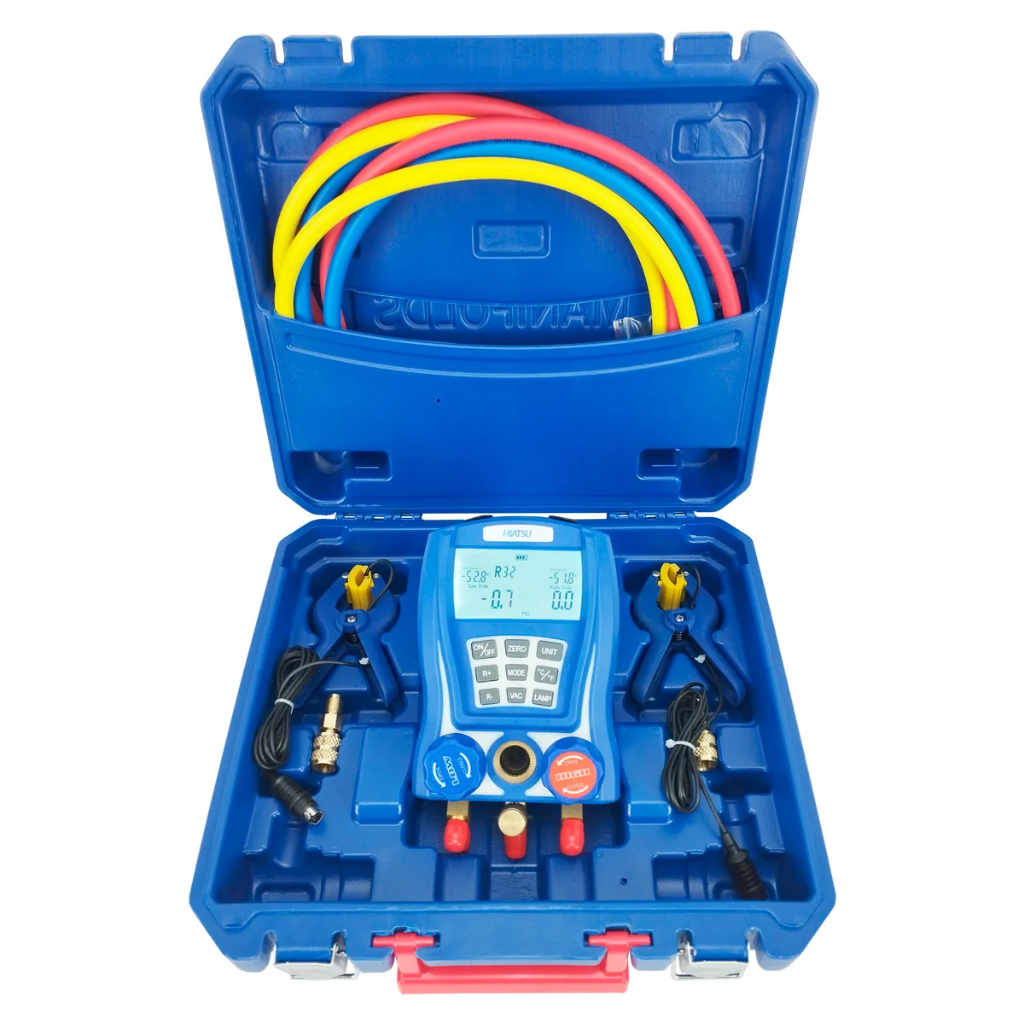 MANIFOLD DIGITAL PROFISSIONAL 2 VIAS COM VACUOMETRO INTEGRADO WK-6889-L VIX