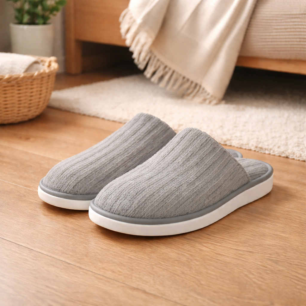 Pantufa Chinelo Unissex Inverno Quentinha Antiderrapante Confortável Macia Casual Casa