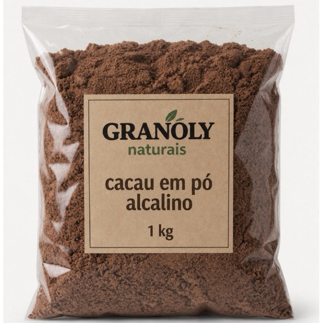 Cacau em Pó Alcalino para Bebidas Doces e Sobremesas