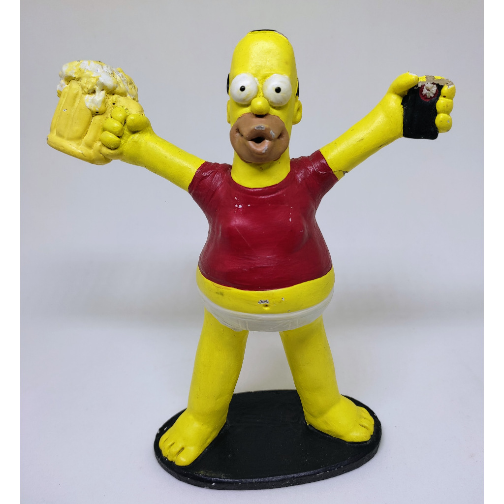 Homer Simpson - The Simpsons - Boneco Em Resina