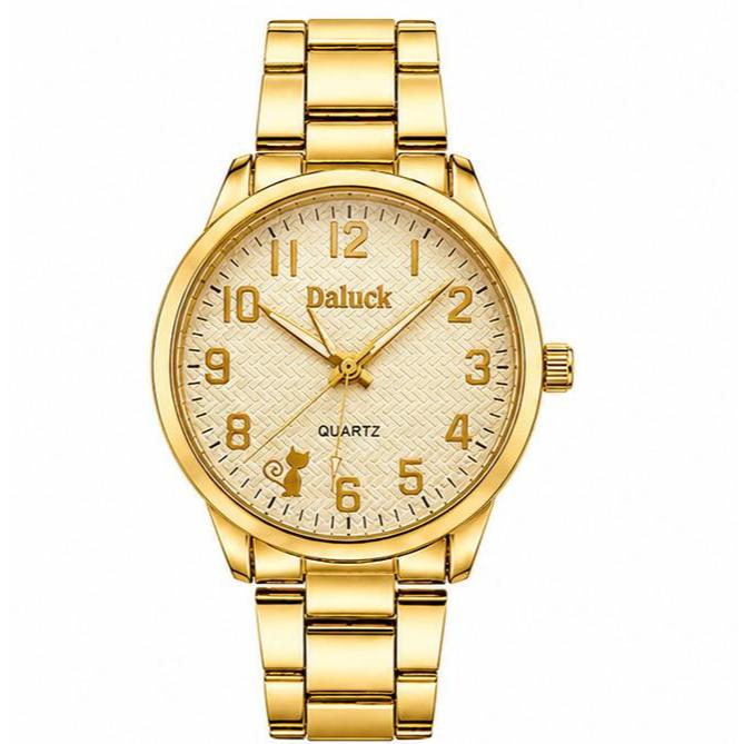 Relógio Feminino Quartz Luxo Dourado Prata Rose Gold Pulseira Metálica Elegante