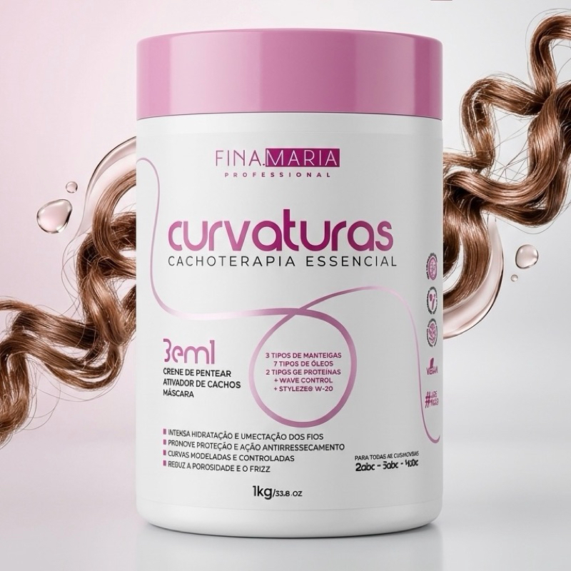 SUPER CREME CACHOS ATIVADOR VEGANO E LIBERADO - CACHOTERAPIA PROFISSIONAL - FINA MARIA