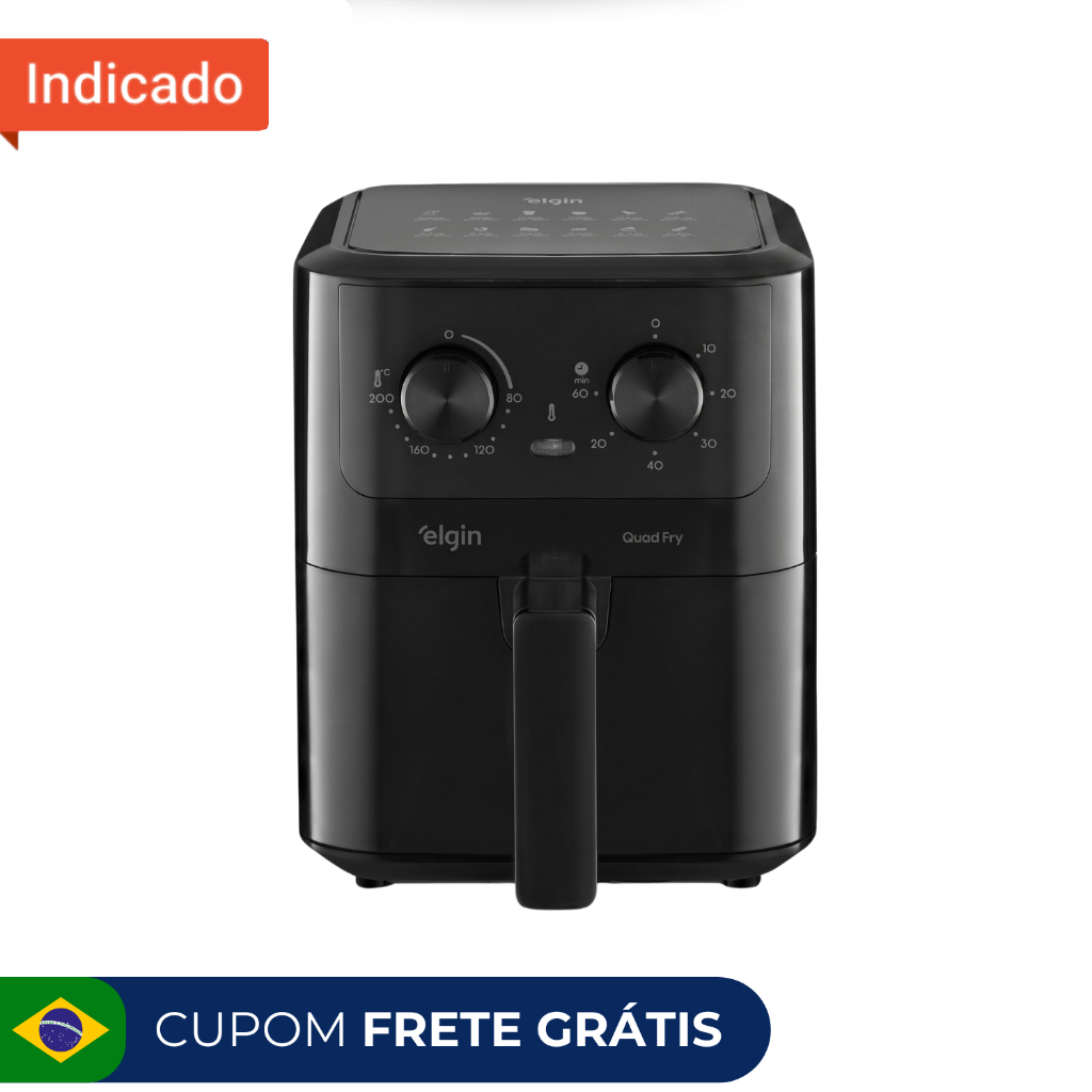 Fritadeira Elétrica Air Fryer Quad Fry Elgin 4,2 L, 1400w