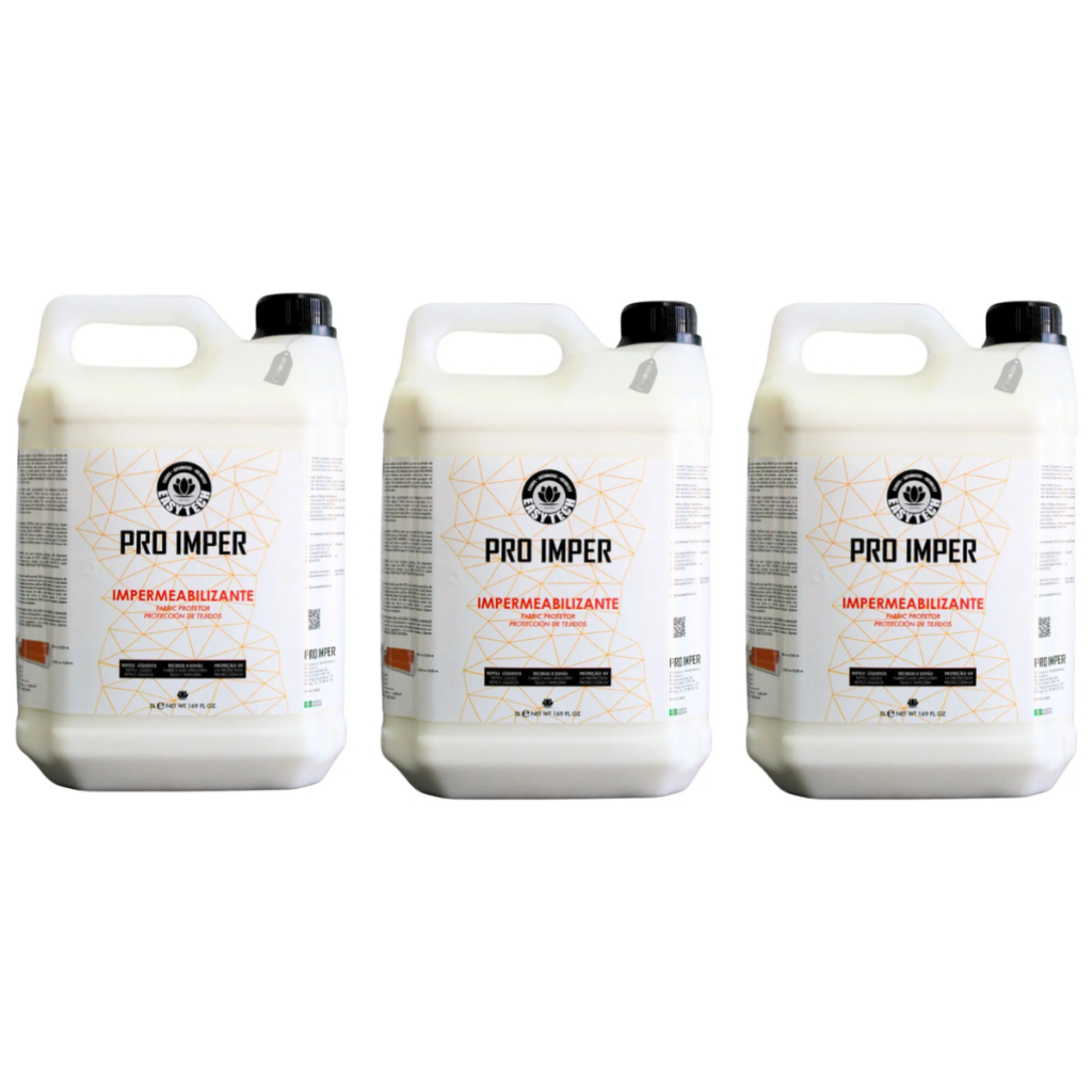 Kit 3 Impermeabilizante De Tecidos Pro Imper Base Água 5l Easytech