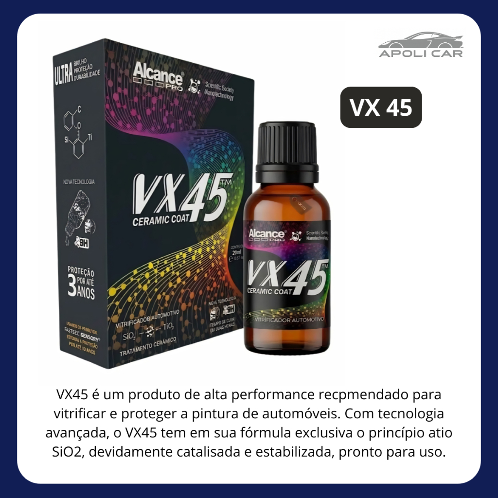 Vx45 Vitrificador De Pintura 20ml Alcance Profissional — imagem 2 de 2