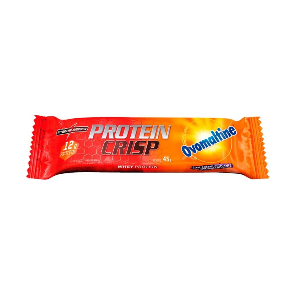 Detalhes do Barra INTEGRALMEDICA de Proteina Ovomaltine - Display com 12 unidades de 45g