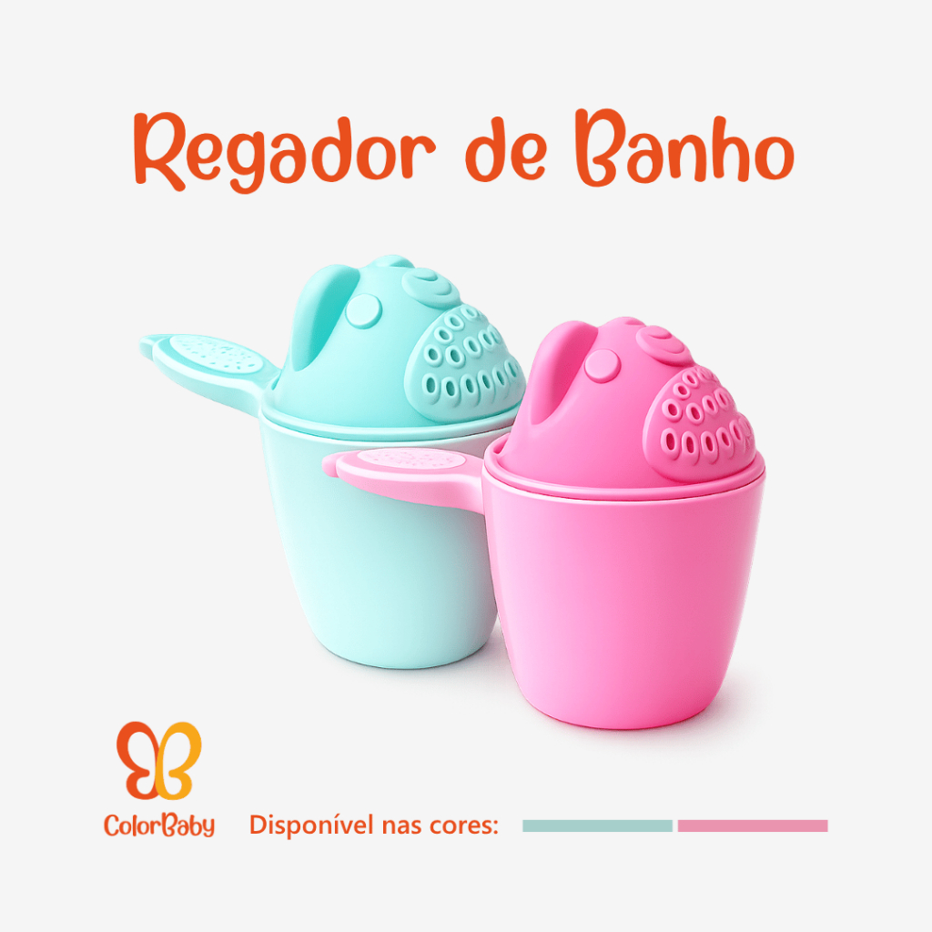Regador de Banho ColorBaby – Diversão e Conforto na Hora do Banho para Crianças – Cores Vibrantes