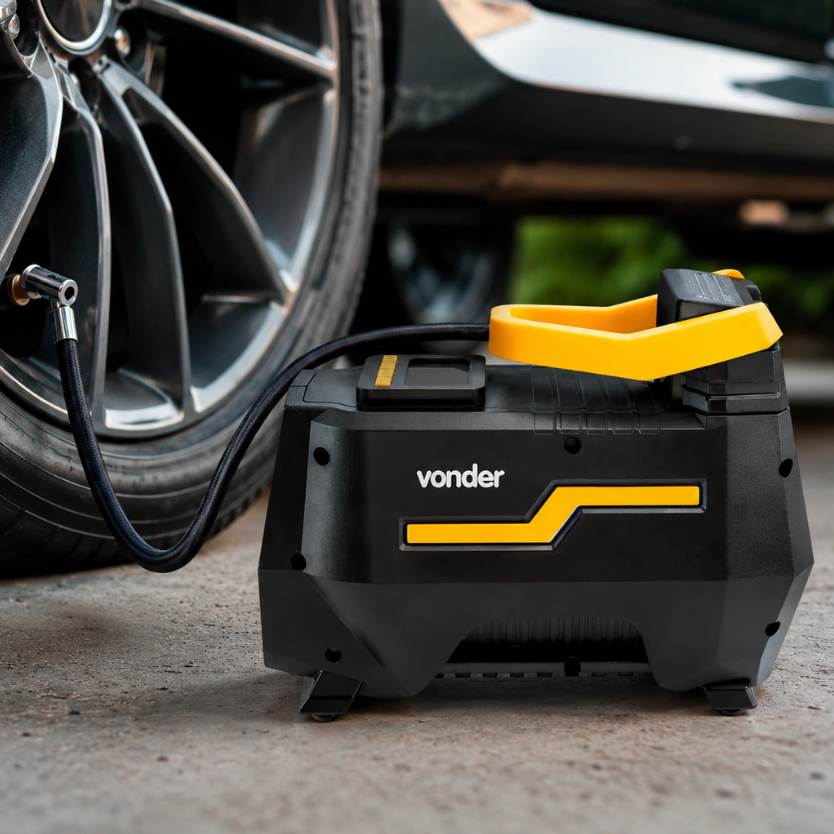 Compressor De Ar Automotivo Vonder Cav-150 12v Bivolt 120w