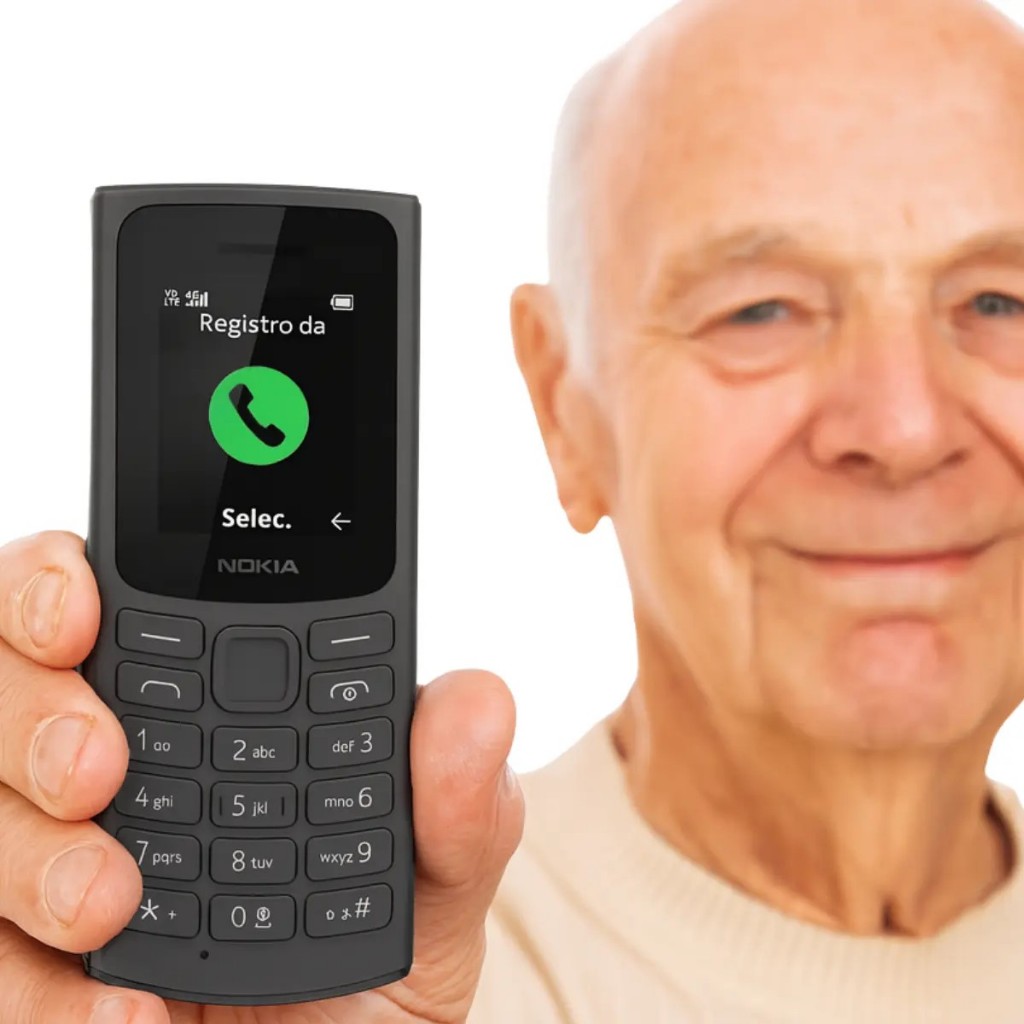 Celular Nokia 105 - Dual Chip, Rádio FM e Lanterna Preto