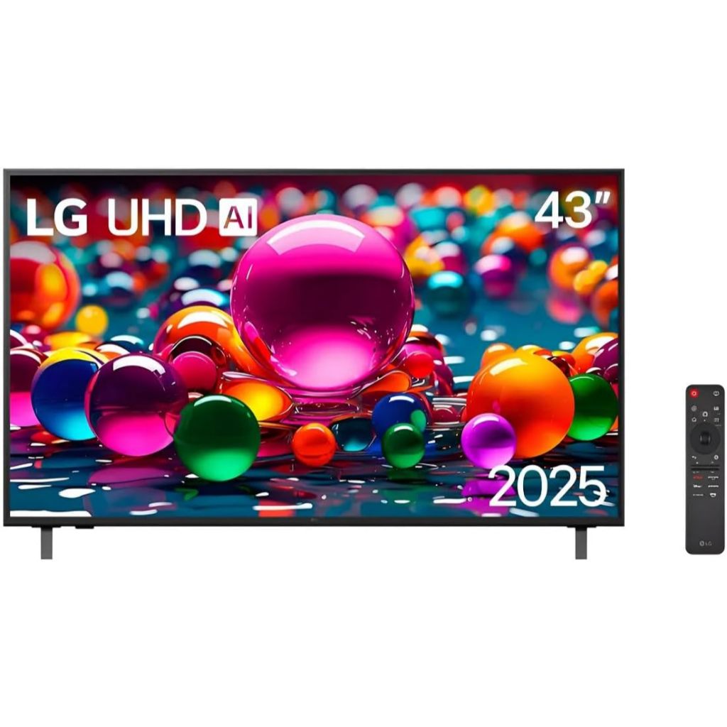 Smart TV Profissional 4K 43" LG UHD 43AU801 Processador α7 AI Ger8 Super Upscaling