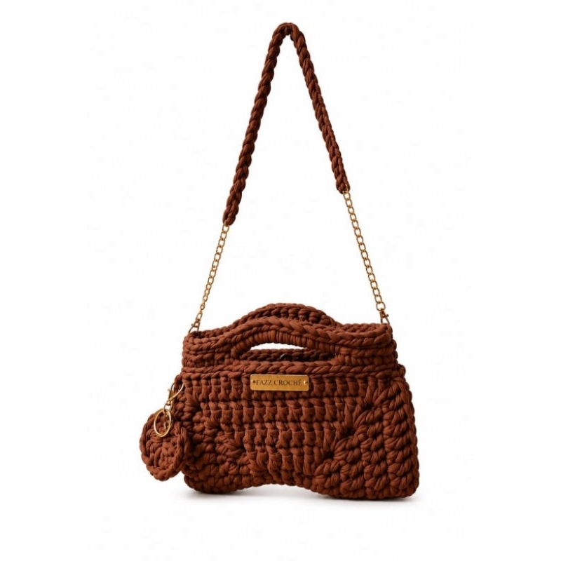 Bolsa Clutch Chic com alça lateral - FAZZ CROCHÊ