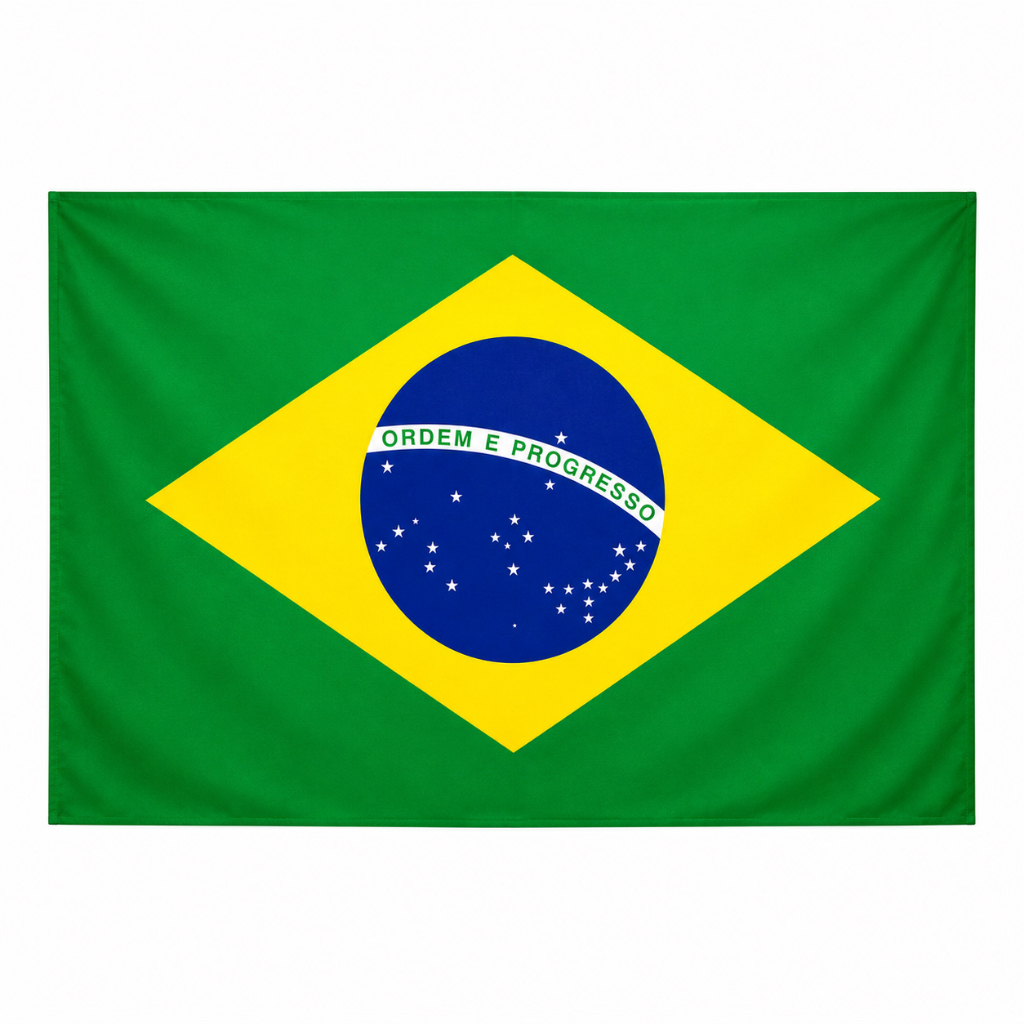 BANDEIRA DO BRASIL 175x120cm GRANDE | CORES VIVAS + ALTA QUALIDADE