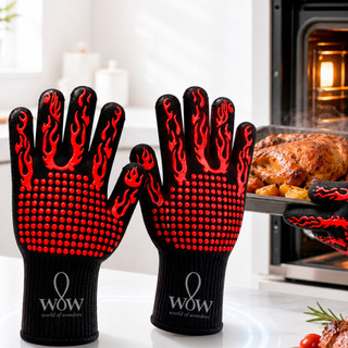 Luva Térmica Para Churrasco Suporta 350° Forno Churrasco