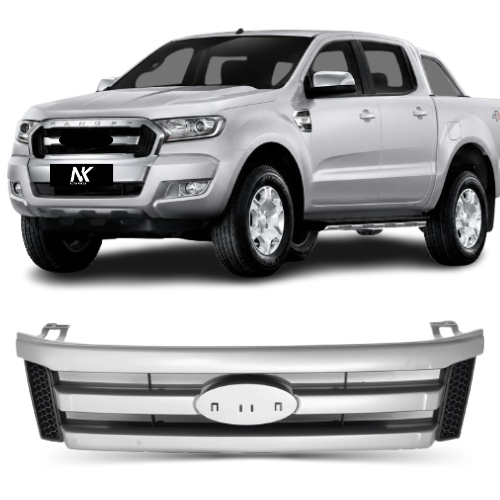 Grade Radiador Ranger 2013 2014 2015 2016 Cinza/preto S/nome Ranger 1ªLinha Novo